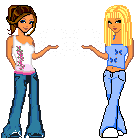 These are animated people that show.. Daily life - About me & friends - Smiley Miley Cyrus-Desti...